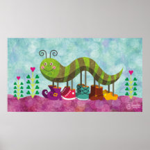 whimsy caterpillar posters