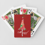 Whimsy Christmas Tree Play Cards playing cards