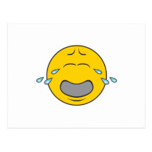 Whining Crying Smiley Face Postcards