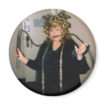WHIP IN TEETH FRIDGE MAGNET