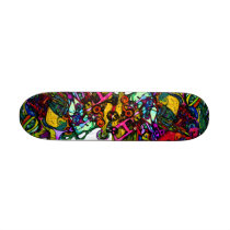 Whiplash on Concrete Skate Deck