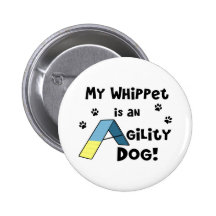 Whippet Agility Dog Buttons