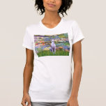 Whippet (brown-white) - Lilies 2 Shirts