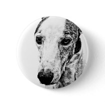 WHIPPET PINBACK BUTTON