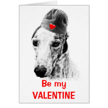 Whippet dog greeting card