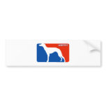 Whippet Major League Dog Bumper Sticker