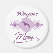 Whippet Mum Fridge Magnet