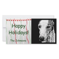 WHIPPET PERSONALIZED PHOTO CARD
