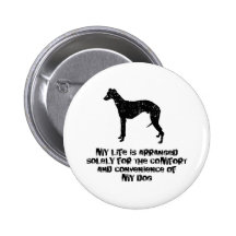 Whippet Pinback Button