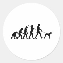 Whippet Round Sticker