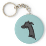 Whippet Silhouette keychains