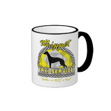 Whippet Taxi Service Coffee Mugs