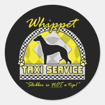 Whippet Taxi Service Stickers