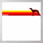 Whippet With Stripes Print