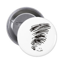 Whirling Tornado Pinback Button