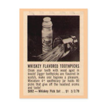 "Whisky Toothpicks" Postcard