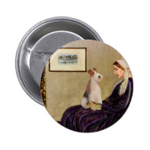 Whistlers Mother - Wire Fox Terrier #4 Button