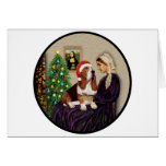 Whistler's Mother's Xmas Basset Greeting Cards