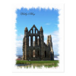 WHITBY ABBEY ENGLAND UK POSTCARD