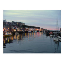 Whitby at dusk postcards