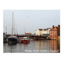 Whitby Harbour Postcard