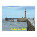 Whitby in North Yorkshire, England. Postcards