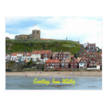 Whitby in North Yorkshire, England. Postcards