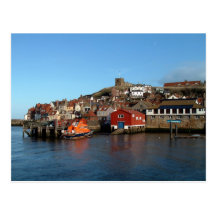 Whitby with old Lifeboat house Post Card