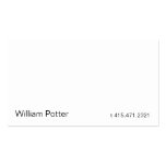 White 2m business cards