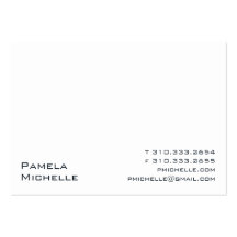 White #500 business card