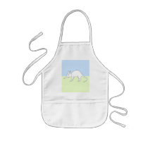 White Aardvark. Cute animal. Aprons