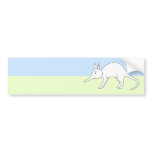 White Aardvark. Cute animal. Bumper Stickers