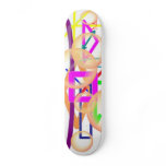 white abstract skate deck skateboards