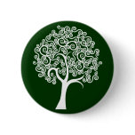 White Abstract Tree buttons