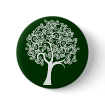 White Abstract Tree Pins