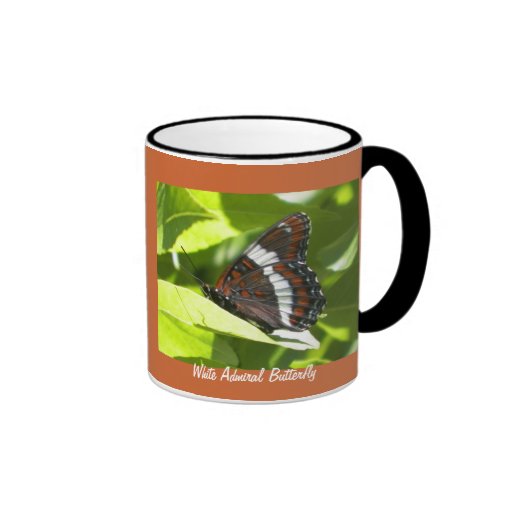 White Admiral Butterfly Coffee Mugs