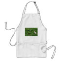 White American robin aprons