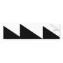 White And Black Diagonal, Panama flag Bumper Sticker