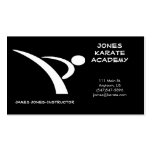 White and Black Martial Arts Business Card