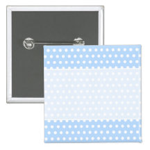 White and Blue Polka Dot Pattern. Spotty. Button
