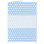 White and Blue Polka Dot Pattern. Spotty. Greeting Cards