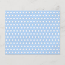 White and Blue Polka Dot Pattern. Spotty. Custom Flyer