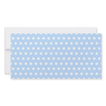 White and Blue Polka Dot Pattern. Spotty. Photo Greeting Card