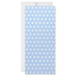 White and Blue Polka Dot Pattern. Spotty. Rack Cards