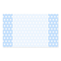 White and Blue Polka Dot Pattern. Spotty. Stickers