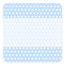 White and Blue Polka Dot Pattern. Spotty. Sticker