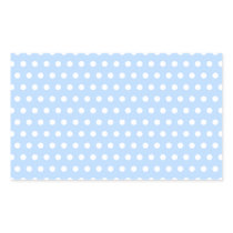 White and Blue Polka Dot Pattern. Spotty. Stickers