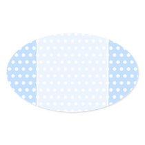 White and Blue Polka Dot Pattern. Spotty. Stickers