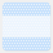 White and Blue Polka Dot Pattern. Spotty. Sticker