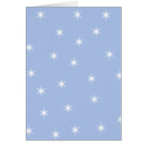 White and Blue Stars Design. Card